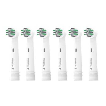 X6 Brossettes de Rechange Rotative Prodental Pro Action