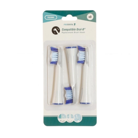 X3 Brossettes de Rechange Prodental Pulsonic