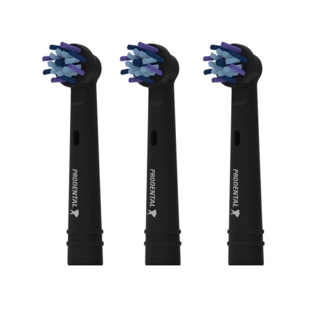 x3 Brossettes Rotative de Rechange Noir Prodental Multi Action