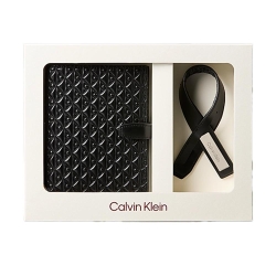 Coffret Etui passeport + Étiquette à bagages Noir Homme Calvin Klein Jeans
