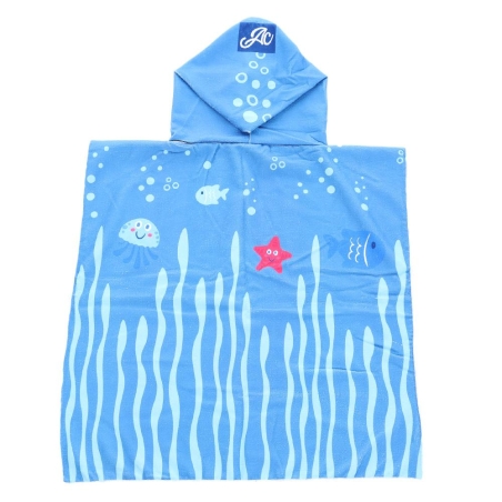 Poncho Bleu Garçon/Fille Arclo Hyppocampe