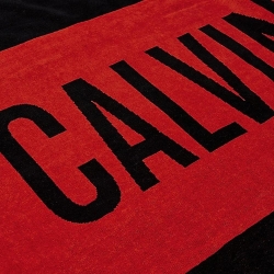 Serviette Rouge/Noir Homme/Femme Calvin Klein Jeans Towel-block
