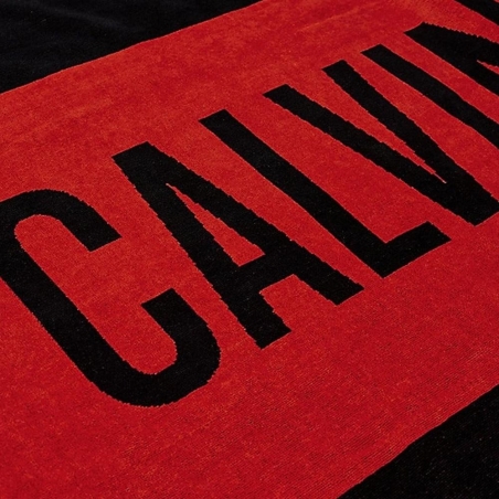 Serviette Rouge/Noir Homme/Femme Calvin Klein Jeans Towel-block