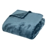 Plaid flanelle Bleu Petrol Atmosphera 180x230 Cuddly