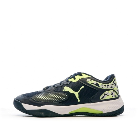 Chaussures de Padel Noire/Jaune Homme Puma Solarcourt