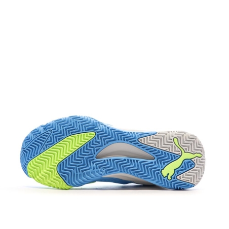 Chaussures de Padel Bleu Clair/Vert Homme Puma Nova Court