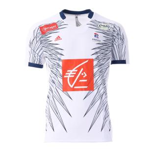 France Maillot Blanc/Bleu Homme Adidas