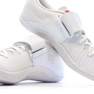 Chaussures d'athlétisme Blanches/Noires Homme Adidas Adizero Throws