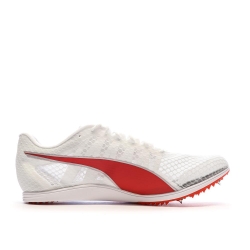 Chaussures de Sport Blanches/Rouges Homme Puma Evospeed