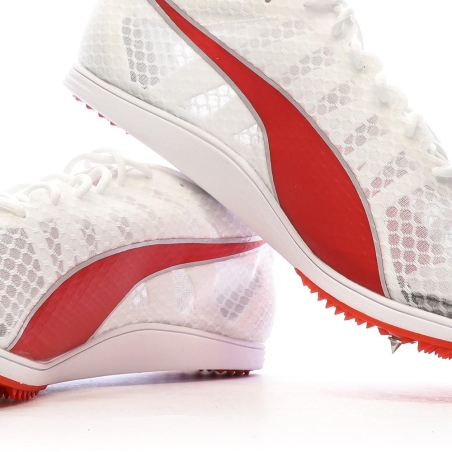 Chaussures de Sport Blanches/Rouges Homme Puma Evospeed