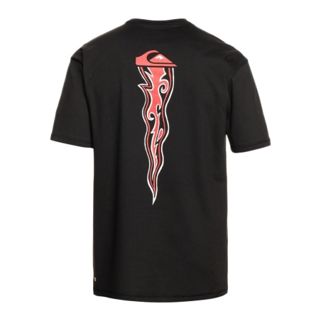 Lycra Noir Homme Quiksilver Mongrel Surf Tee Ss