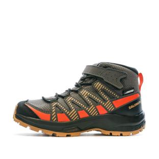 Chaussures de Randonnée Marron/Orange Garçon Salomon Xa Pro V8 Mid