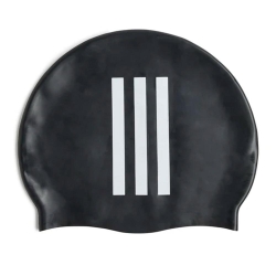 Bonnet de Bain Noir Adidas Kids 3 bandes