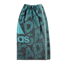 Serviette Turquoise/Noir Homme Adidas Wrap Towel