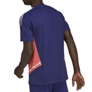 T-Shirt Violet Homme Adidas Con