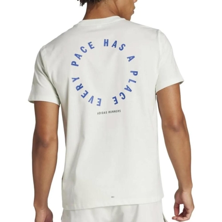 T-Shirt Blanc Homme Adidas JC7367