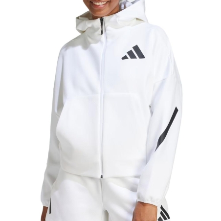 Veste Blanche/Noir Homme Adidas JE7849