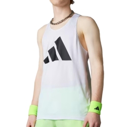 Débardeur de Sport Blanc Homme Adidas Run It Tank