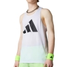 Débardeur de Sport Blanc Homme Adidas Run It Tank