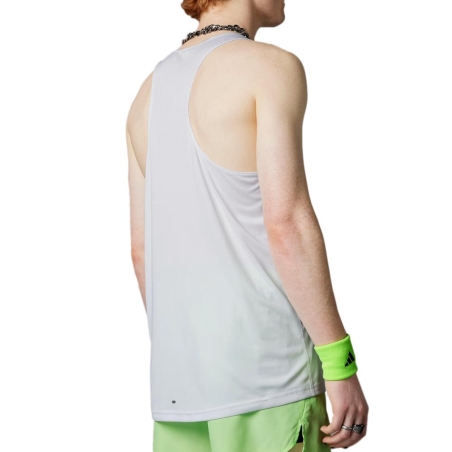 Débardeur de Sport Blanc Homme Adidas Run It Tank