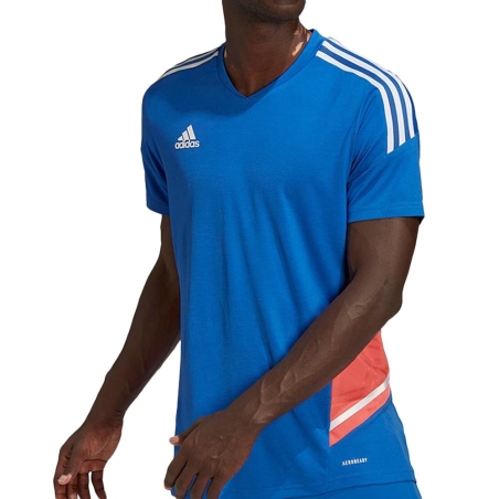 Maillot de Sport Bleu Homme Adidas Con Jsy Pred