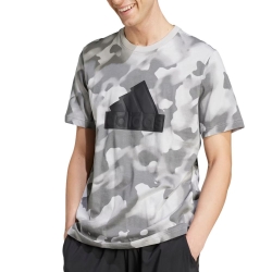 T-Shirt Gris/Blanc Homme Adidas Bos