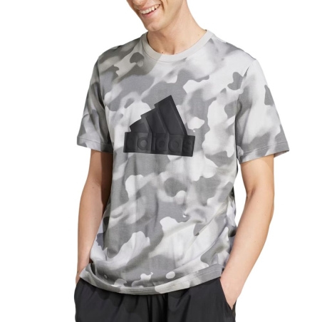 T-Shirt Gris/Blanc Homme Adidas Bos