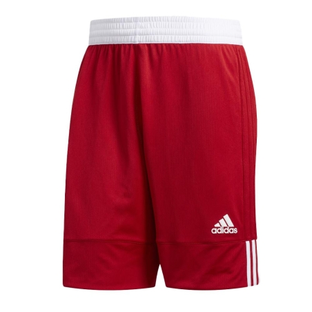 Short de Sport Rouge Homme Adidas 3g Spee