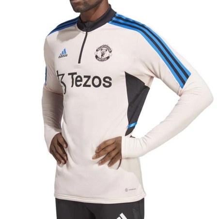 Manchester United Sweat Training Rose Homme Adidas 22/23
