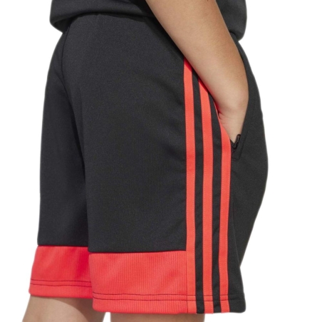 Short Noir/Rouge Homme Adidas Tiros
