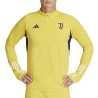 Juventus Sweat 1/4 zip training Jaune Homme Adidas 23/24