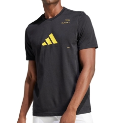 T-Shirt Noir/Jaune Homme Adidas IS2409