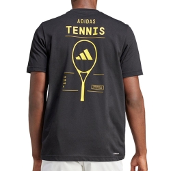 T-Shirt Noir/Jaune Homme Adidas IS2409
