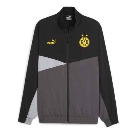 Dortmund Veste De Football Noire Homme Puma 2024