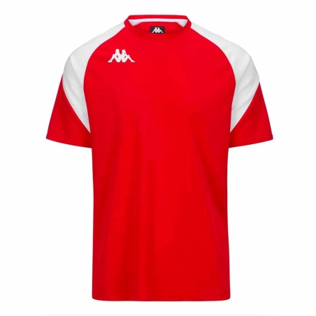 Maillot Rouge/Blanc Homme Kappa Loreto