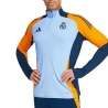 Real Madrid T-Shirt Manches Longues Bleu/Orange Homme Adidas