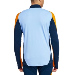 Real Madrid T-Shirt Manches Longues Bleu/Orange Homme Adidas