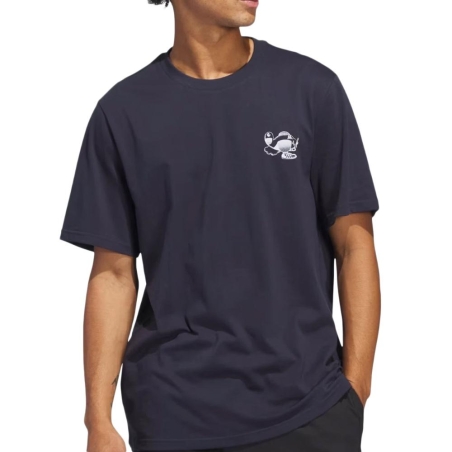T-Shirt Marine Homme Adidas Dogplane