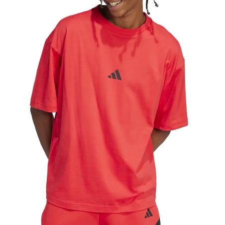 T-Shirt Rouge Homme Adidas JI6414
