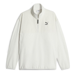 Polaire demi-zippé Blanc Homme Puma Classics