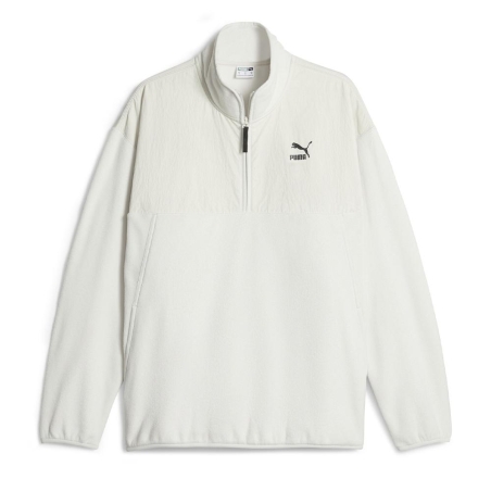 Polaire demi-zippé Blanc Homme Puma Classics