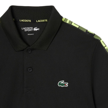 Polo de tennis Noir Homme Lacoste Ultra Dry
