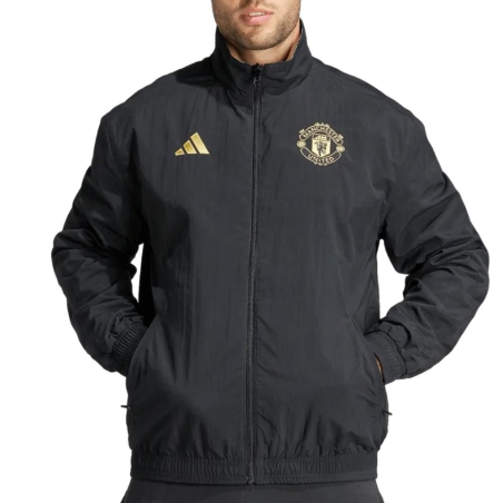MANCHESTER UNITED Veste Noire Homme Adidas