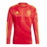 Espagne Maillot Domicile Manches Longues Homme Adidas 2024