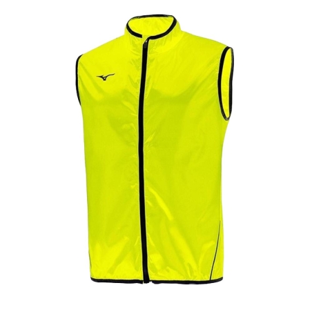 Veste sans manches Jaune Homme Mizuno Rain