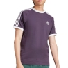 T-Shirt Violet Foncé Homme Adidas Stripes