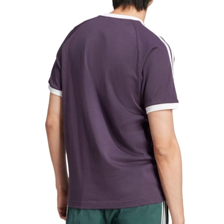 T-Shirt Violet Foncé Homme Adidas Stripes
