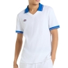 T-shirt de Tennis Blanc/Bleu Homme Umbro Brillante