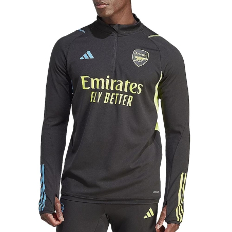 Arsenal Sweat 1/2 zip Noir Homme Adidas Tiro 24