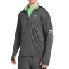 Sweat 1/4 gris/vert Homme Under Armour Core+ Tech